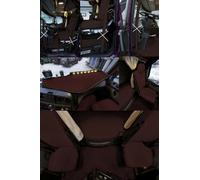 ALLESTIMENTO COMPLETO TAVOLO FODERE TENDE TAPPETI RENAULT SERIE T RANGE MARRONE