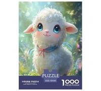 Allevamento di agnelli carino Animale 1000 Pezzi Jigsaw Puzzle Adulto Per Gioco Familiare Gioco Education Regalo Per Amore E Amico Decorazione Interna Unica Stress Relief Toy 70x50cm/1000pcs