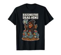 Allevare le galline morte Pollo Negromante Contadino Halloween Maglietta