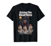 Allevare le galline morte Pollo Negromante Contadino Halloween Maglietta