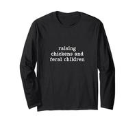 Allevare Polli E Bambini Selvaggi Divertente Mamma Maglia a Manica