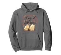 ALLEVATO dalle BIBLIOTECHE Lettura Libri Biblioteca Lettori Meme Felpa con Cappuccio