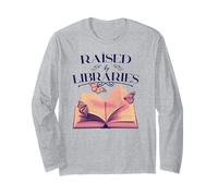 ALLEVATO dalle BIBLIOTECHE Lettura Libri Biblioteca Lettori Meme Maglia a Manica
