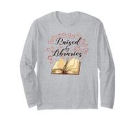 ALLEVATO dalle BIBLIOTECHE Lettura Libri Biblioteca Lettori Meme Maglia a Manica