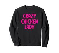 Allevatore di Polli Crazy Chicken Lady Felpa
