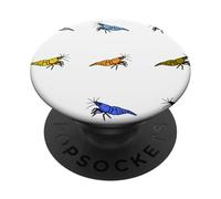 Allevatori di gamberetti di ciliegio Neocaridina Amanti dei gamberetti d'acqua dolce PopSockets PopGrip Adesivo