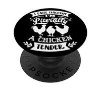 Allevo polli Sono letteralmente un tenero di pollo PopSockets PopGrip Adesivo
