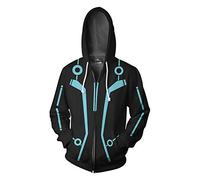 Alleyon Sam Flynn Costume Tron Film Cosplay Uomo Felpa Legacy Halloween Carnevale Vestito M