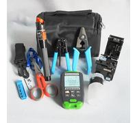ALLGRIIT Kit di Strumenti in Fibra Ottica con misuratore di potenza ottica con test di rete RJ45 Laser Fibra Ottica Kit Fibra Ottica FTTH Tools Kit
