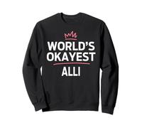 ALLI World's Okayest ALLI Funny Personalized Custom ALLI Felpa