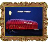 Allianz Arena Monaco Baviera Germania Calamita da frigo turismo souvenir frigorifero decorazione magnete