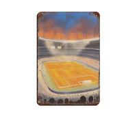 Allianz Arena Monaco di Baviera, Targa in metallo vintage, decorazione artistica da parete per pub, club, caffetteria, bar, casa, decorazione artistica da parete retrò, 20 x 30 cm