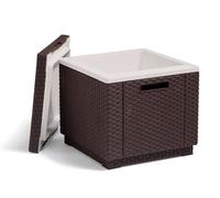 Allibert 201310 Ice Cube, Sgabello Frigorifero In Plastica, Marrone, 41 x 41 x 41 cm