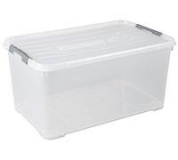 ALLIBERT 225555 Handy Box più Coperchio a Clip Trasparente plastica 80 x 50 x 39 cm 115 L