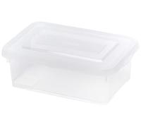 Allibert 227899 Scatola In Plastica Con Coperchio A Click, Trasparente, 29 x 19 x 10 cm