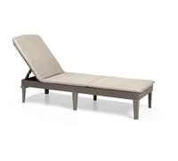 Allibert By Keter - Lettino Prendisole Jaipur A 4 Posizioni Con Cuscino - Imitaz