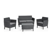 Allibert Set da esterno resina SALEMO Lounge 4 posti Grafite K253220K939KK