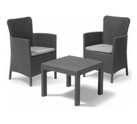 Allibert Set da esterno resina SALVADOR Balcony 2 posti Grafite K221307K939KK