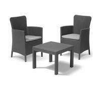 Allibert Set da esterno resina SALVADOR Balcony 2 posti Grafite K221307K939KK