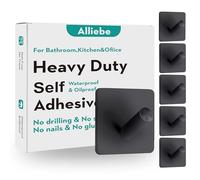 Alliebe Doccia gancios appiccicoso,set di 6 ganci adesivi da parete,ganci impermeabili per parete doccia,camere da letto,soggiorni,cucine, dormitorio,bagni gancis appiccicosi