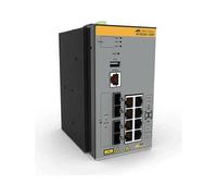 ALLIED TELESIS - AT-IE340-12GP-80 Switch Industrial Ethernet Gigabit Layer 3 con 8 Porte / 4 Uplink SFP Colore Grigio