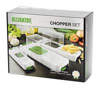Alligator Utensile da Cucina, Taglia Verdure, ABS Acciaio Inossidabile, Bianco, 30