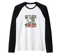 Alligator Chilling con Cocktail & Occhiali da sole, Ci vediamo dopo Maglia con Maniche Raglan