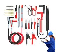 Alligator Clip Probes, Electronic Repair Tools, Professional Test Leads, Electrician Testing Kit, 4,84 x 2,55 Inches, Making It Perfect for Electricisans, Schools, and Laboratories