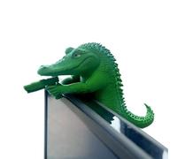 Alligator Figurine - 3D Printed Animal Table Decor, Reptile Sculpture, Multicolor Gradient Finish | Durable Eco-Friendly PLA Statue, Intricate Scale Detailing | Perfect Living Room Desk Study