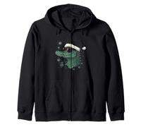 Alligator Gator - Cappello da Babbo Natale con Coccodrillo Felpa con Cappuccio