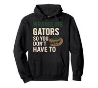 Alligator Keeper Reptile Rescue Gator Farm Herpetology Pride Felpa con Cappuccio