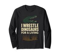 Alligator Keeper Reptile Rescue Gator Farm Herpetology Pride Maglia a Manica