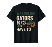 Alligator Keeper Reptile Rescue Gator Farm Herpetology Pride Maglietta