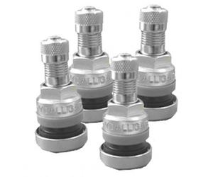 Alligator Metallo valvole 31 mm, Set di 4, Controllo della Pressione dei Pneumatici TireMoni
