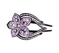 Alligator Sectioning Pins - Secure Grip Claw, 2.17x3.74 Inches Professional Salon Pack with Tension Spring, High Gloss Acrylic, Smooth Edgeless Finish, Elegant Headwear Ornament for Thick Curly Hair