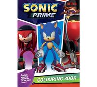 Alligator- Sonic Prime-Libro da colorare, Multicolore, 3604/SPCB