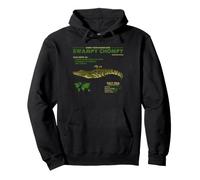 Alligator Swampy Chompy Funny Reptile Fact File Guide Umorismo Felpa con Cappuccio