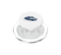Alligatore Minimal Alligator Occhi Sopra Acqua Amante Rettile Alligatore PopSockets PopGrip per MagSafe