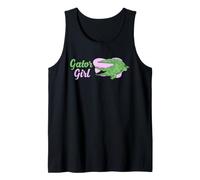 Alligatore Ragazza Floreale Rettile Southern Swamp Vibe Canotta