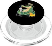 Alligatore Vacanza Boba Perla Tè al Latte Gator Alligatori PopSockets PopGrip per MagSafe