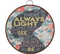 Allijune Amanda Gorman for There It Aways Light Sign, Amanda Gorman, decorazione artistica femminista, poesia di inaugurazione, cartello da parete regalo per mamma, papà, targa in metallo, rotonda