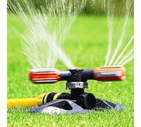 ALLILUYAA Irrigatori da Prato,Lawn Sprinkler Automatico Rotante a 360 °,3-Arm Acqua Irrigatore Irrigatore Giardino con Ampia Area con Design a Prova di perdite per Grandi Aree Prati,Cortile