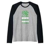 Allineamento Vegetariano con la mia Morale Stile di Vita Verde Maglia con Maniche Raglan