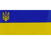 All'Ingrosso Lotto Di 6 Ucraina Piccolo Tridente Blu Giallo Vinile Decal Bumper