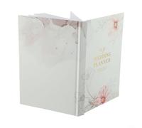 AllinOne Wedding Planner Organizer con Timeline di 12 mesi e sezioni personalizzate per la gestione dei fornitori, fogli di lavoro del budget, grafici dei posti a sedere ed elenchi di contatti (fiori