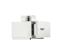 ALLINOX Camera Per Raccolta Ceneri Ispezione Per Canna Fumaria In ACCIAIO INOX Con Cassetto Per Pulizia Incombusti Sistema Camino o Stufa MADE IN ITALY (DN 150)