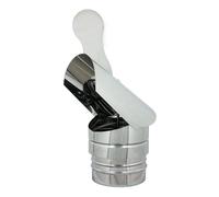 ALLINOX Comignolo Gallo Terminale Acciaio INOX Canna Fumaria Fumaiolo Antivento Girevole Per Camino o Stufa Innesto Maschio Universale (DN 130)
