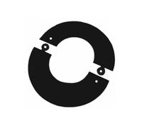 ALLINOX Rosone Coprimuro Componibile In Acciaio Nero Coprimuro Canna Fumaria Per Stufe e Caminetti a Legna o Pellet (DN 100)