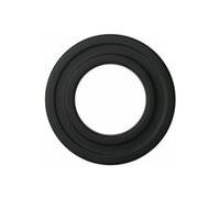 ALLINOX Rosone Coprimuro In Acciaio Nero Per Stufe e Caminetti a Pellet Accessorio Canna Fumaria (DN 80)