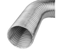 ALLINOX Tubo Flessibile In Alluminio Modulo Allungabile 1/3 MTL Per Cappa Aspirante - Condizionatori - Riscaldamenro - Ventilazioni e Condotti Aria Alta Resistenza Al Calore Fino a 300°C (DN 80)